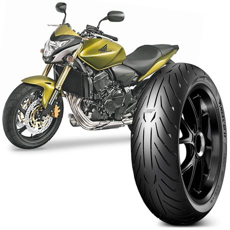 Pneu Moto Cb 600f Hornet Pirelli Aro 17 160/60-17 69w Traseiro Angel GT 2 Pneu Moto Cb 600f Hornet Pirelli Aro 17 160/60-17 69w Traseiro Angel GT 2
