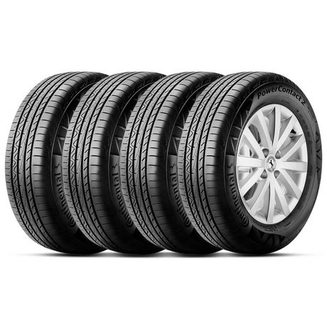 Kit 4 Pneu Continental Aro 16 195/55r16 87H TL FR PowerContact 2 Kit 4 Pneu Continental Aro 16 195/55r16 87H TL FR PowerContact 2