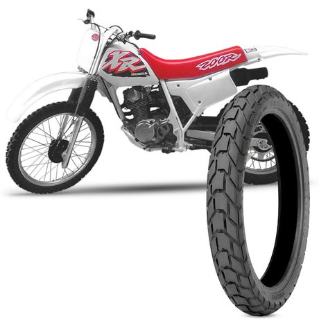 Pneu Moto Honda XR 200 Technic Aro 18 110/80-18 58P Traseiro TT T&C Pneu Moto Honda XR 200 Technic Aro 18 110/80-18 58P Traseiro TT T&C