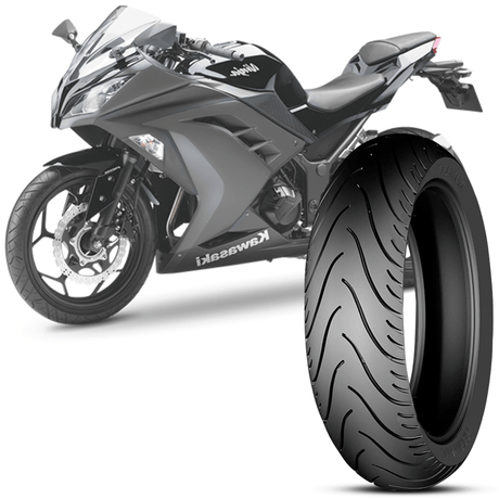 Pneu Moto Kawasaki Ninja 300 Technic Aro 17 140/70-17 66S TL Traseiro Stroker City Pneu Moto Kawasaki Ninja 300 Technic Aro 17 140/70-17 66S TL Traseiro Stroker City