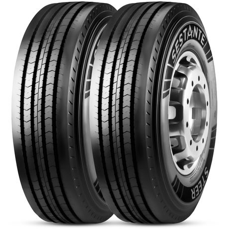 Kit 2 Pneu Sestante by Pirelli Aro 20 9.00R20 140/137L TT Steer Liso Rodoviário Kit 2 Pneu Sestante by Pirelli Aro 20 9.00R20 140/137L TT Steer Liso Rodoviário