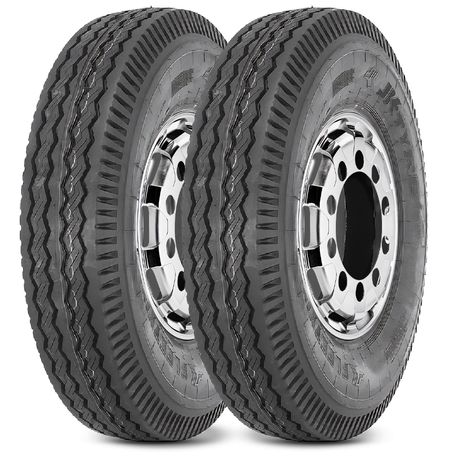 Kit 2 Pneu Aro 20 10.00-20 JK Tyre 146/142K 16PR TT FLEETKING Kit 2 Pneu Aro 20 10.00-20 JK Tyre 146/142K 16PR TT FLEETKING