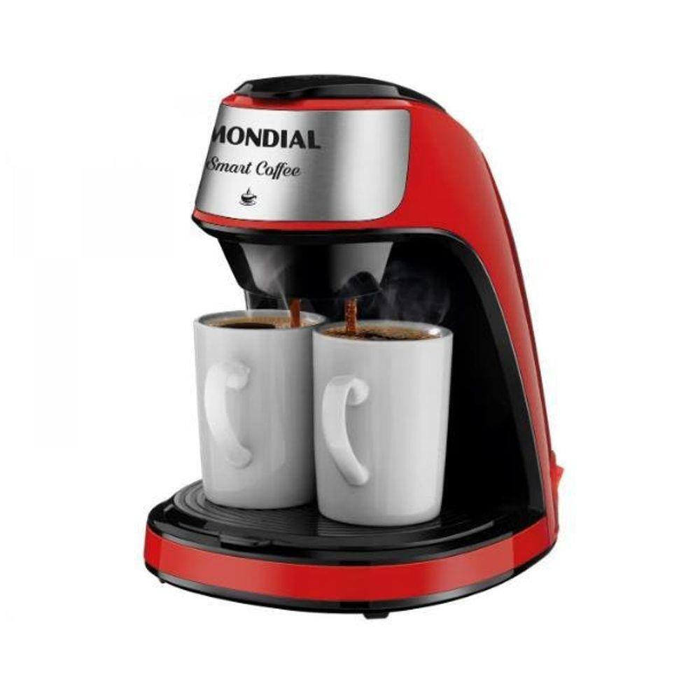 Cafeteira Mondial Vermelha Smart Coffee Com 2 Xícaras - 220V - 220V Cafeteira Mondial Vermelha Smart Coffee Com 2 Xícaras - 220V - 220V