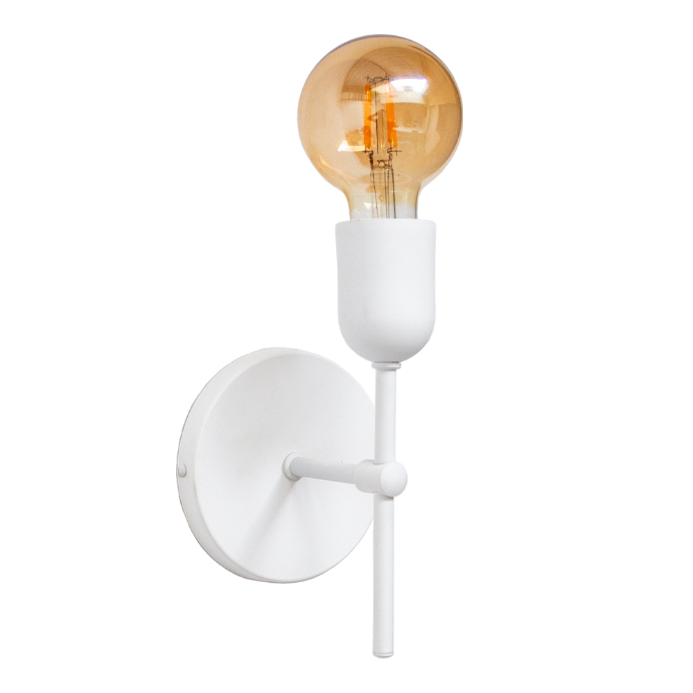 Arandela Parede Para Cabeceira Quarto e Banheiro Lavabo Branco Fosco Arandela Parede Para Cabeceira Quarto e Banheiro Lavabo Branco Fosco
