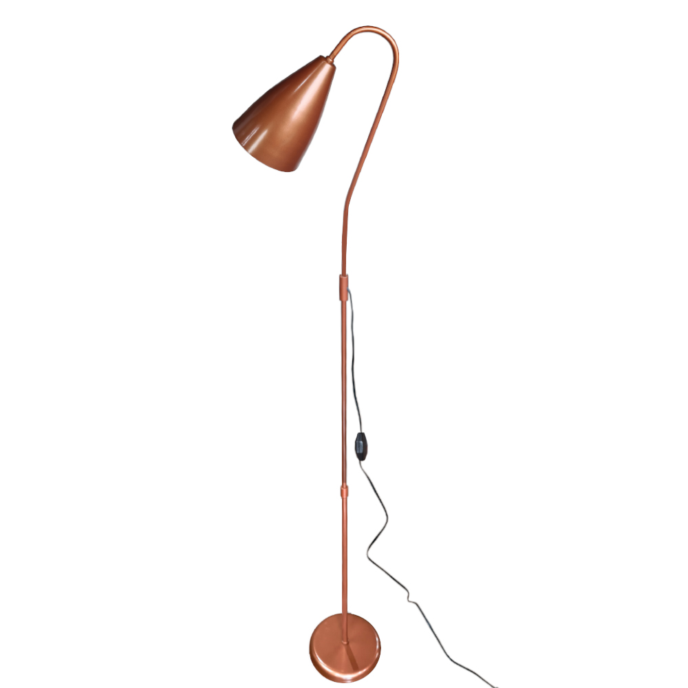Luminária De Chão - Coluna de iluminação Com Haste Fixa na cor Cobre Luminária De Chão - Coluna de iluminação Com Haste Fixa na cor Cobre
