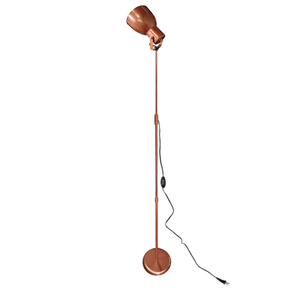 Coluna De Luz - Luminária De Chão Articulada Gira 360 Graus - Cor Cobre Coluna De Luz - Luminária De Chão Articulada Gira 360 Graus - Cor Cobre
