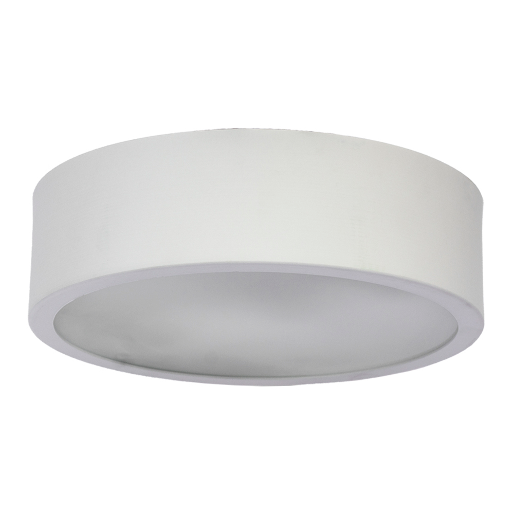 Plafon Redondo De Alumínio 35cm Branco 3L Plafon Redondo De Alumínio 35cm Branco 3L