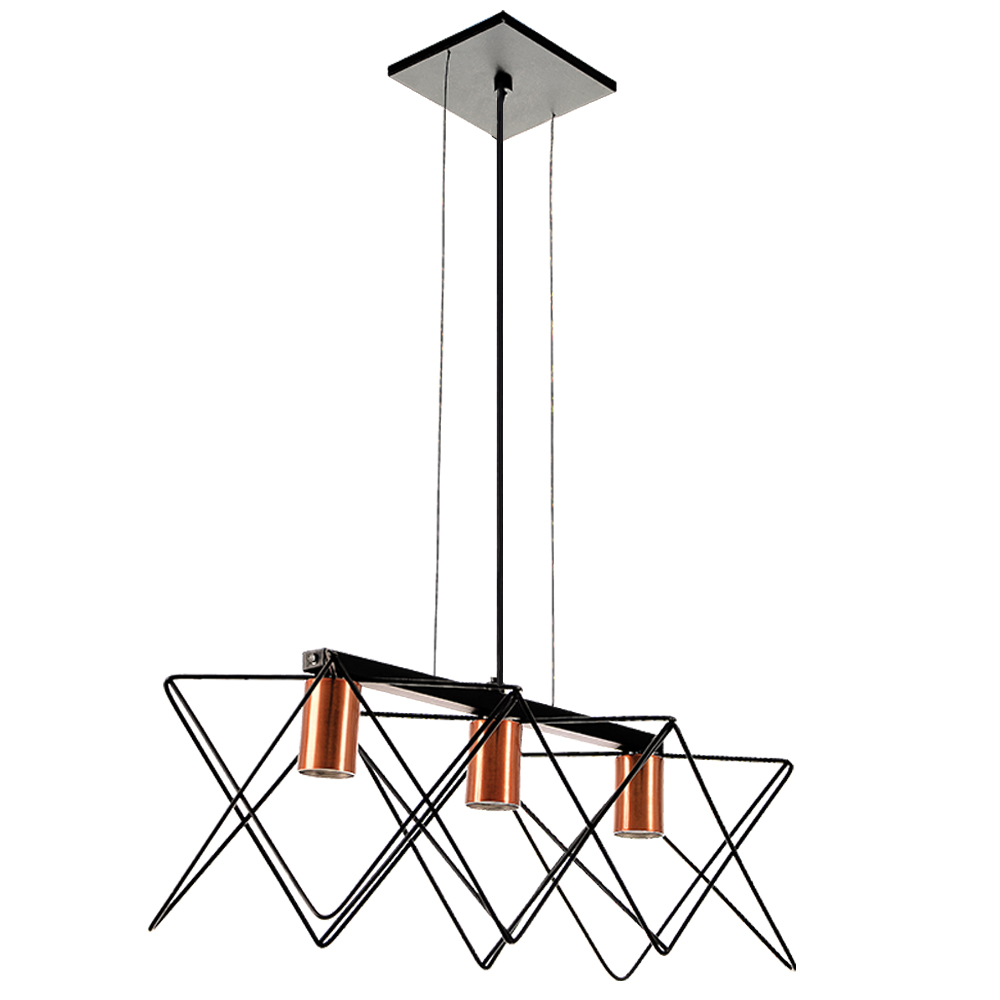 Pendente Aramado Retangular 3L Pendente Aramado Retangular 3L