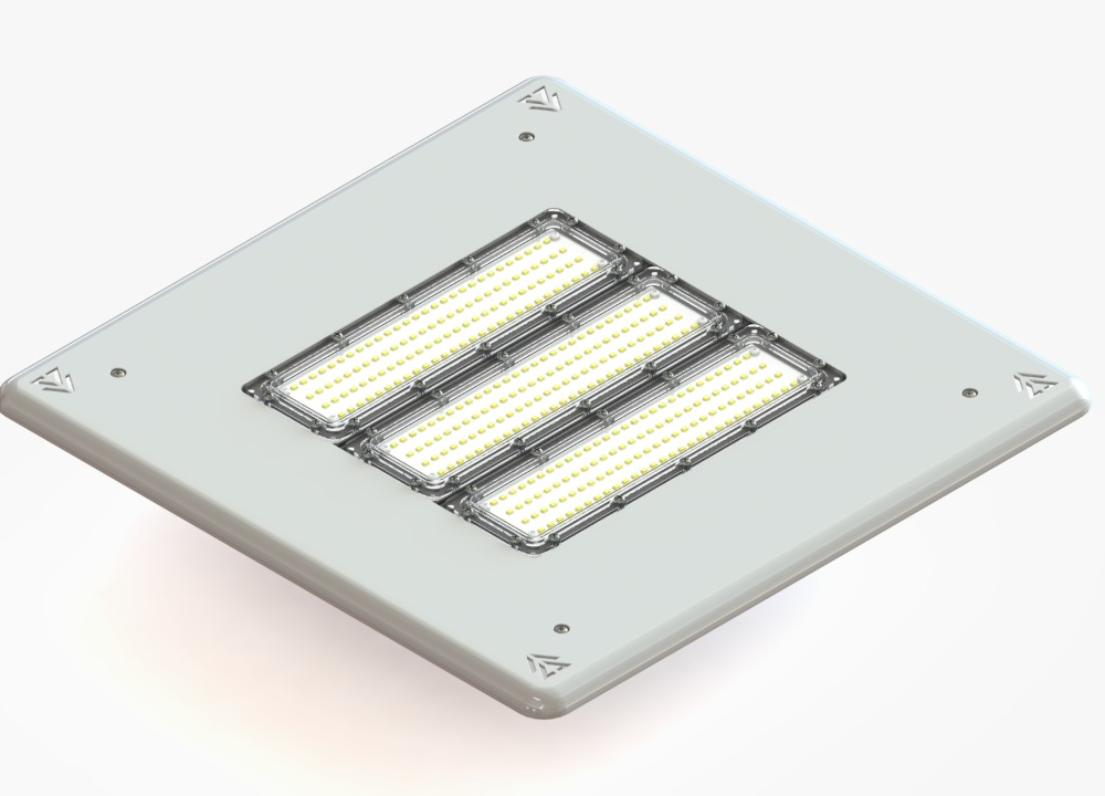 Luminária Posto De Combustível 200w Led Osram 18000l Combate Luminária Posto De Combustível 200w Led Osram 18000l Combate