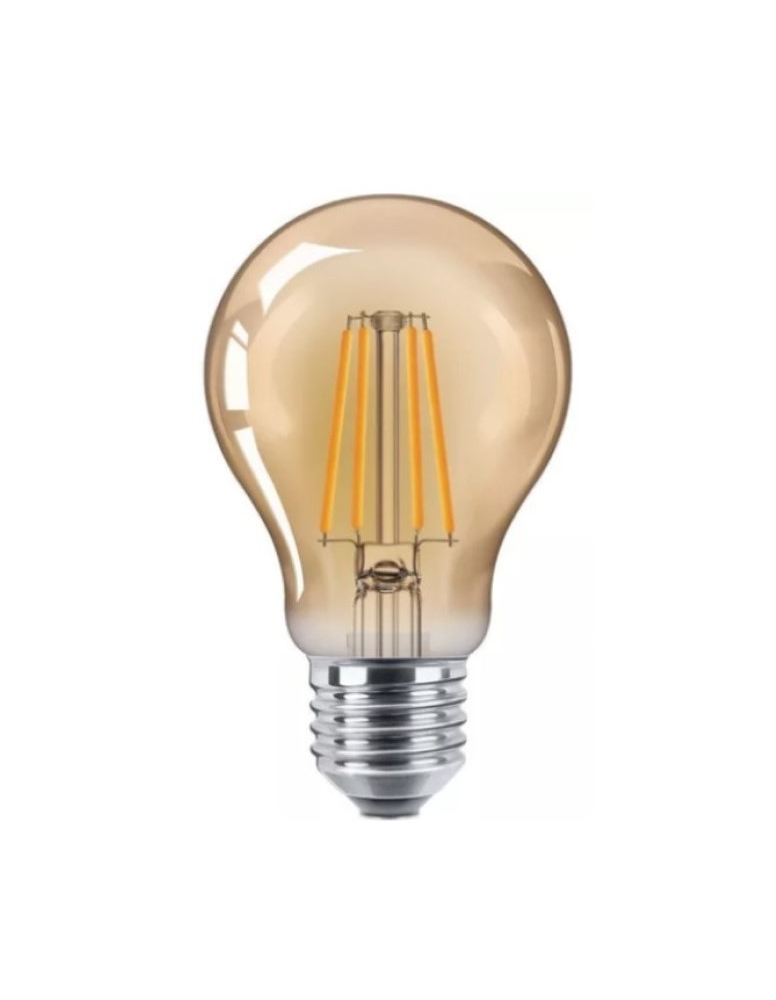 Lâmpada de Filamento LED A60 4W Âmbar 2200K Bivolt Retrô Lâmpada de Filamento LED A60 4W Âmbar 2200K Bivolt Retrô