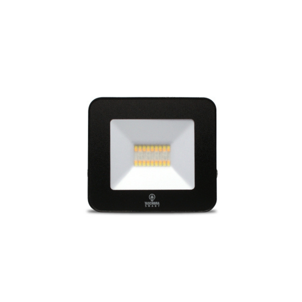Refletor Taschibra Smart Led Wi-Fi 20W Inteligente CCT+RGB Preto Bivolt Refletor Taschibra Smart Led Wi-Fi 20W Inteligente CCT+RGB Preto Bivolt