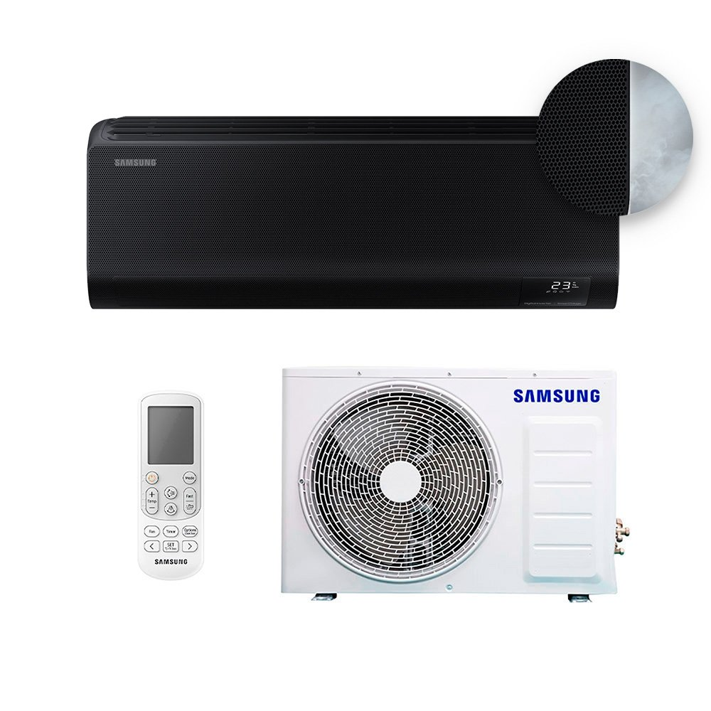 Ar Condicionado Hw Inverter Windfree Connect Black Samsung 24000 Btus Quente/frio 220V Mon Ar Condicionado Hw Inverter Windfree Connect Black Samsung 24000 Btus Quente/frio 220V Mon