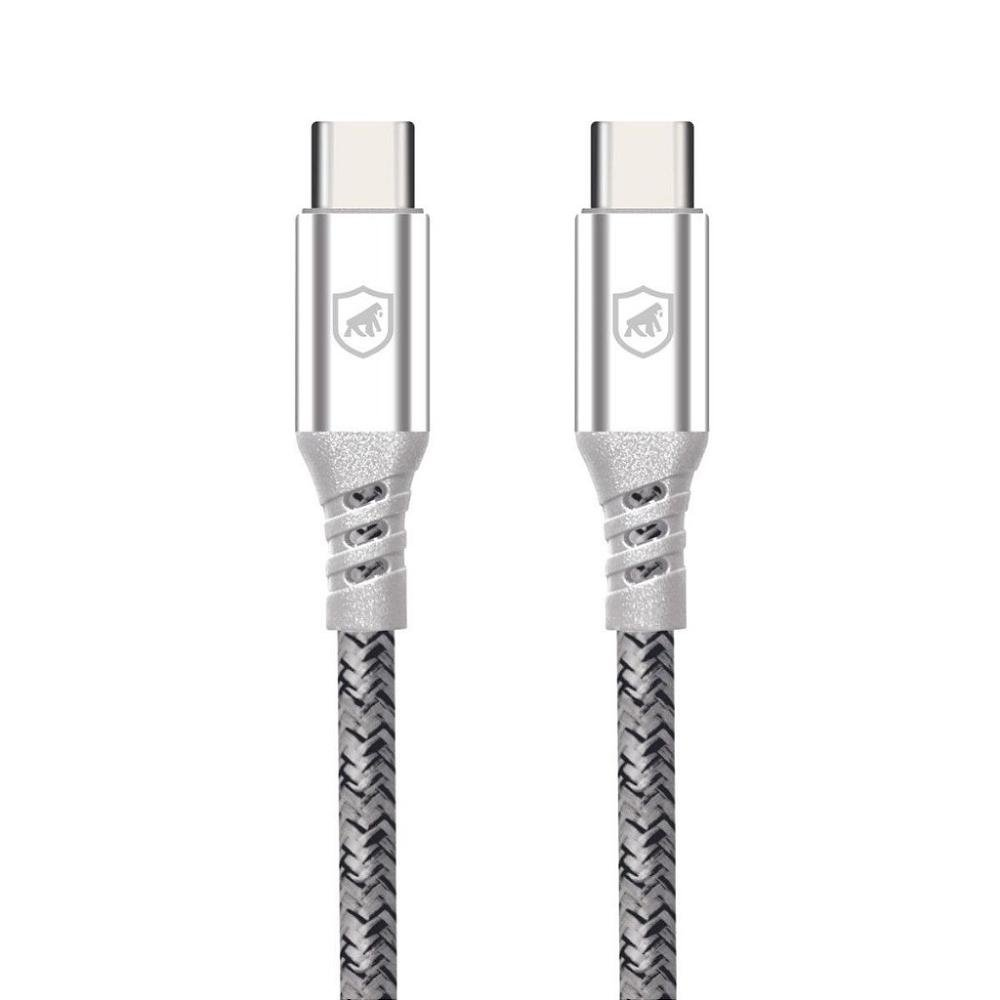 Cabo Dual Tech PD 100W Tipo C / Tipo C -Branco-1,8M- Gshield Cabo Dual Tech PD 100W Tipo C / Tipo C -Branco-1,8M- Gshield