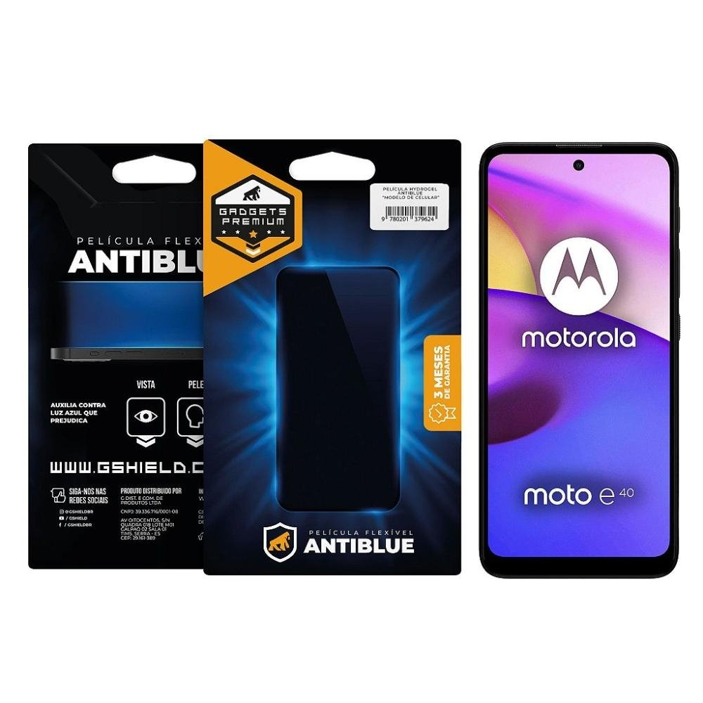Pelicula para Motorola Moto E40 - AntiBlue - Gshield Pelicula para Motorola Moto E40 - AntiBlue - Gshield