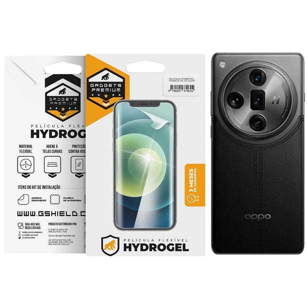 Pelicula para Oppo Find X7 Ultra - Traseira Hydrogel HD - Gshield Pelicula para Oppo Find X7 Ultra - Traseira Hydrogel HD - Gshield