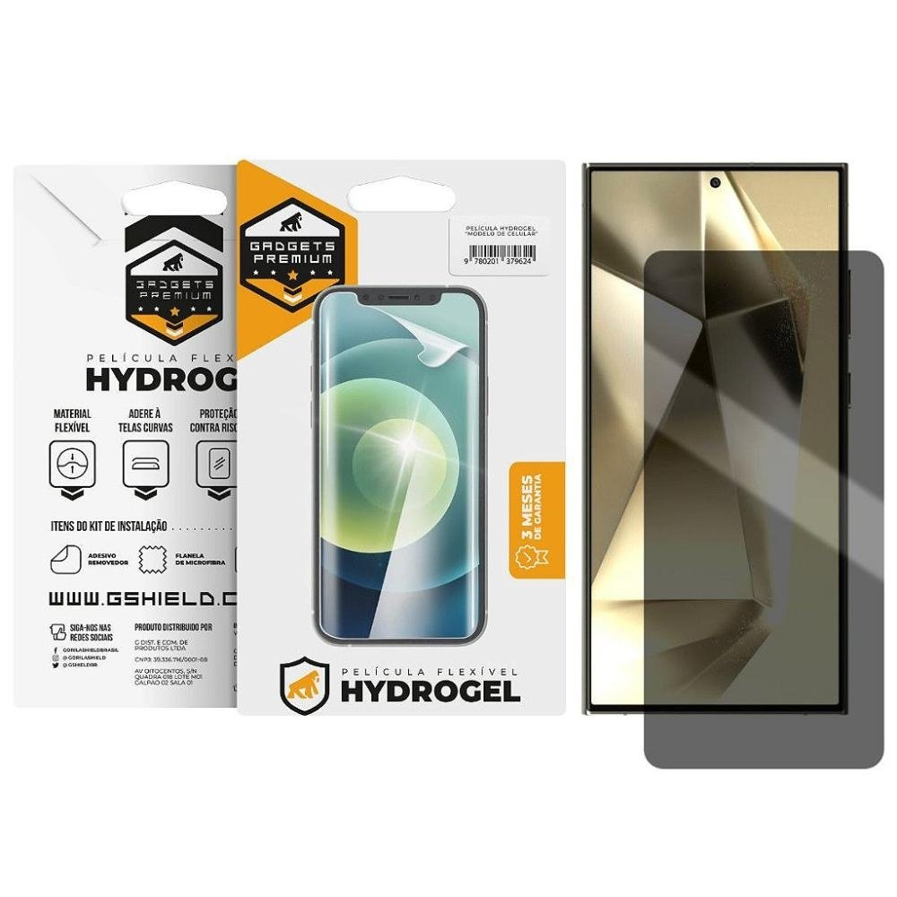 Pelicula para Samsung Galaxy S24 Ultra - Privacidade Hydrogel - Gshield Pelicula para Samsung Galaxy S24 Ultra - Privacidade Hydrogel - Gshield