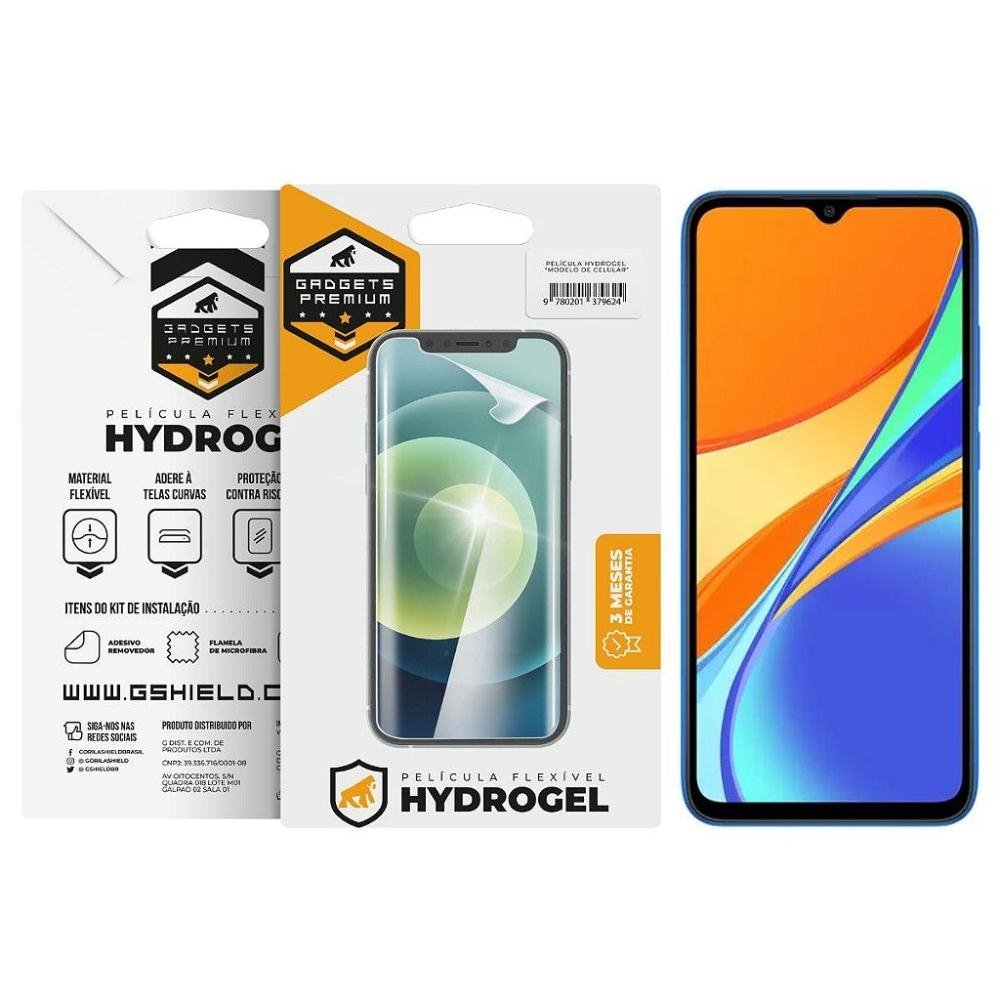 Pelicula para Xiaomi Redmi 9C - Hydrogel HD - Gshield Pelicula para Xiaomi Redmi 9C - Hydrogel HD - Gshield