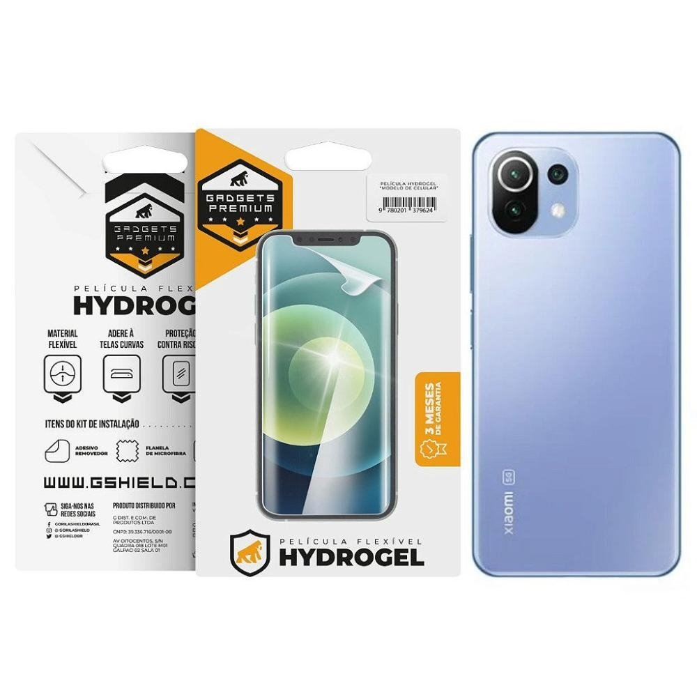 Pelicula Xiaomi 11 Lite 5G NE -Traseira Hydrogel HD- Gshield Pelicula Xiaomi 11 Lite 5G NE -Traseira Hydrogel HD- Gshield