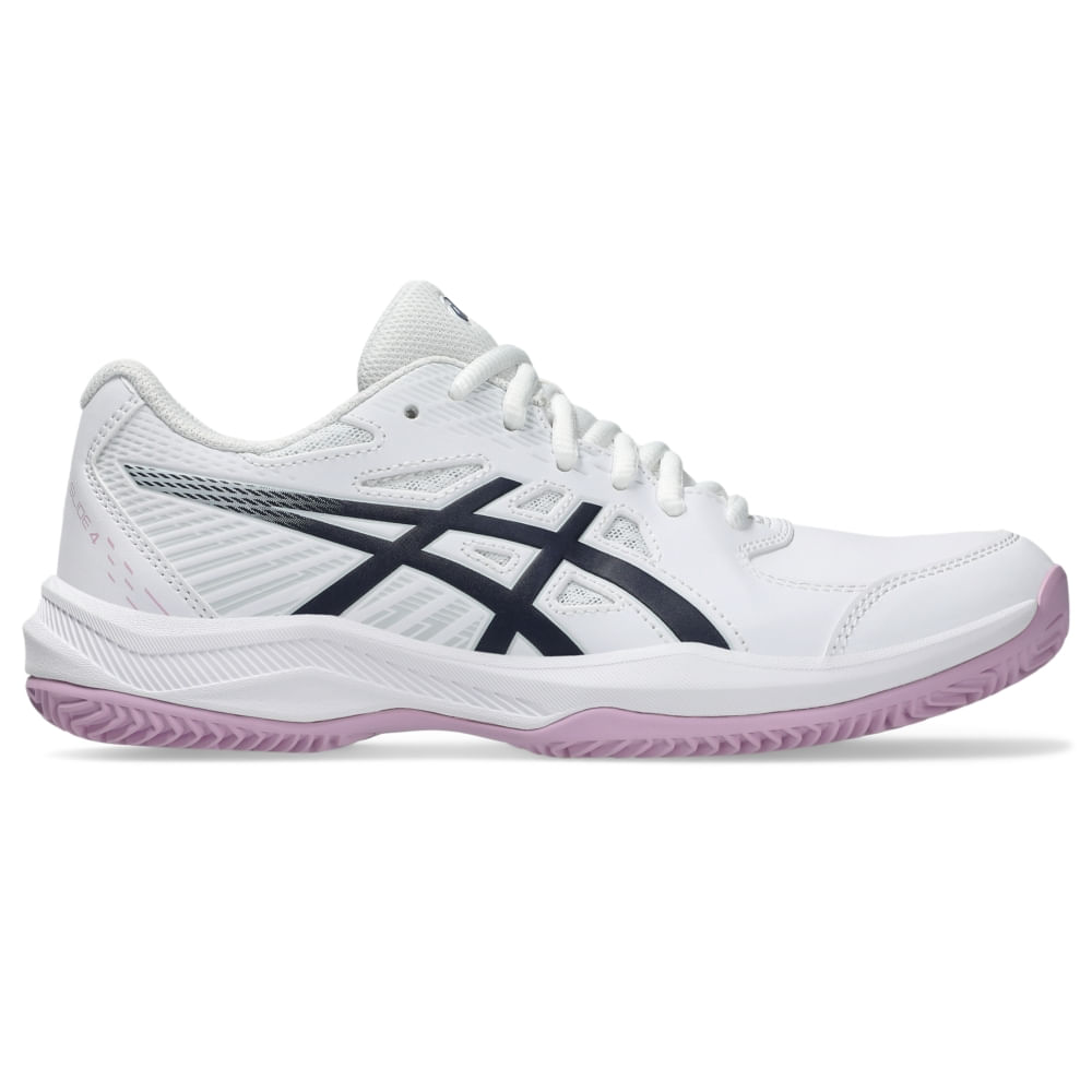 Tênis ASICS Court Slide 4 Clay/Oc - Feminino - Branco/Azul Tênis ASICS Court Slide 4 Clay/Oc - Feminino - Branco/Azul