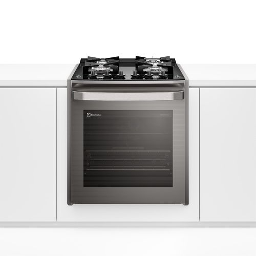 Fogão de Embutir 4 bocas Electrolux Cinza Experience Mesa Vidro, Grill e VaporBake (FE4EC) Fogão de Embutir 4 bocas Electrolux Cinza Experience Mesa Vidro, Grill e VaporBake (FE4EC)