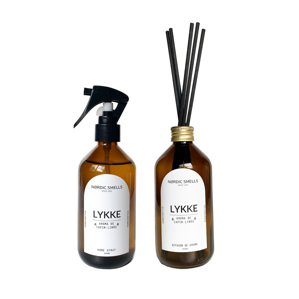 Kit Combo Aromatizador de Ambiente e Difusor de Ambiente de Capim-limão Kit Combo Aromatizador de Ambiente e Difusor de Ambiente de Capim-limão
