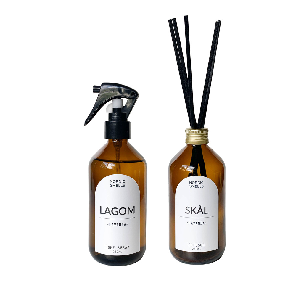 Kit Combo Aromatizador de Ambiente e Difusor de Ambiente de Lavanda Kit Combo Aromatizador de Ambiente e Difusor de Ambiente de Lavanda