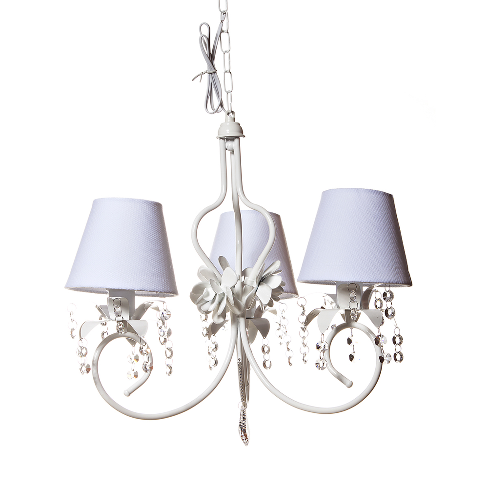 Lustre 3L Imperial Branco Quarto Bebê Infantil Menina Menino Lustre 3L Imperial Branco Quarto Bebê Infantil Menina Menino
