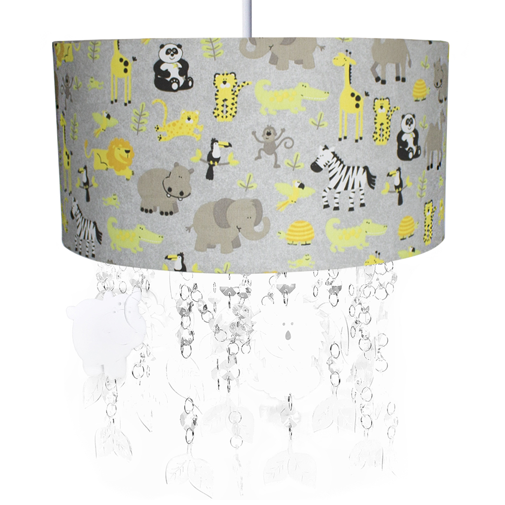 Lustre Tubular Cristais Safári Quarto Bebê Infantil Menino Menina Lustre Tubular Cristais Safári Quarto Bebê Infantil Menino Menina