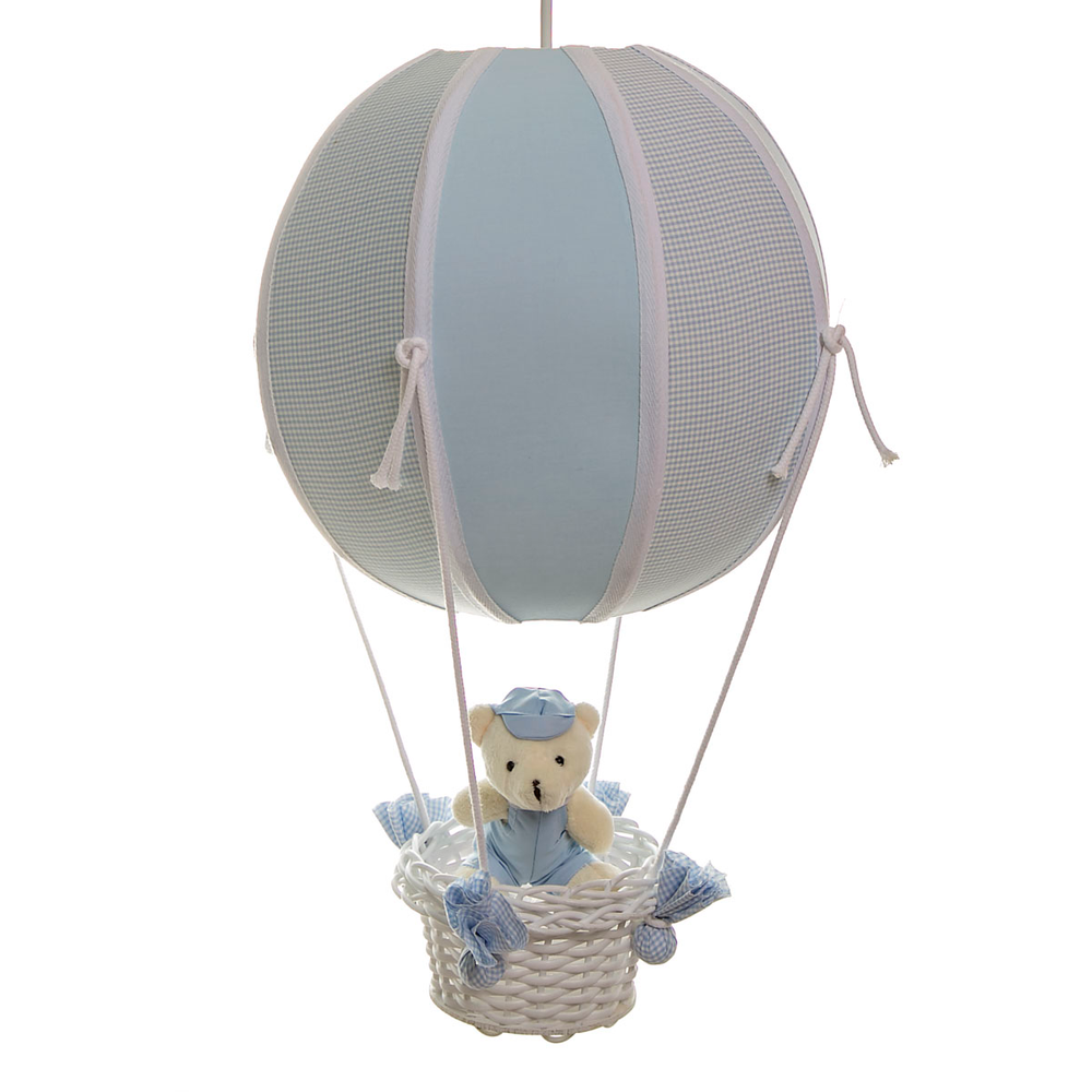 Lustre Balão Bolinha Urso Azul Quarto Bebê Infantil Lustre Balão Bolinha Urso Azul Quarto Bebê Infantil