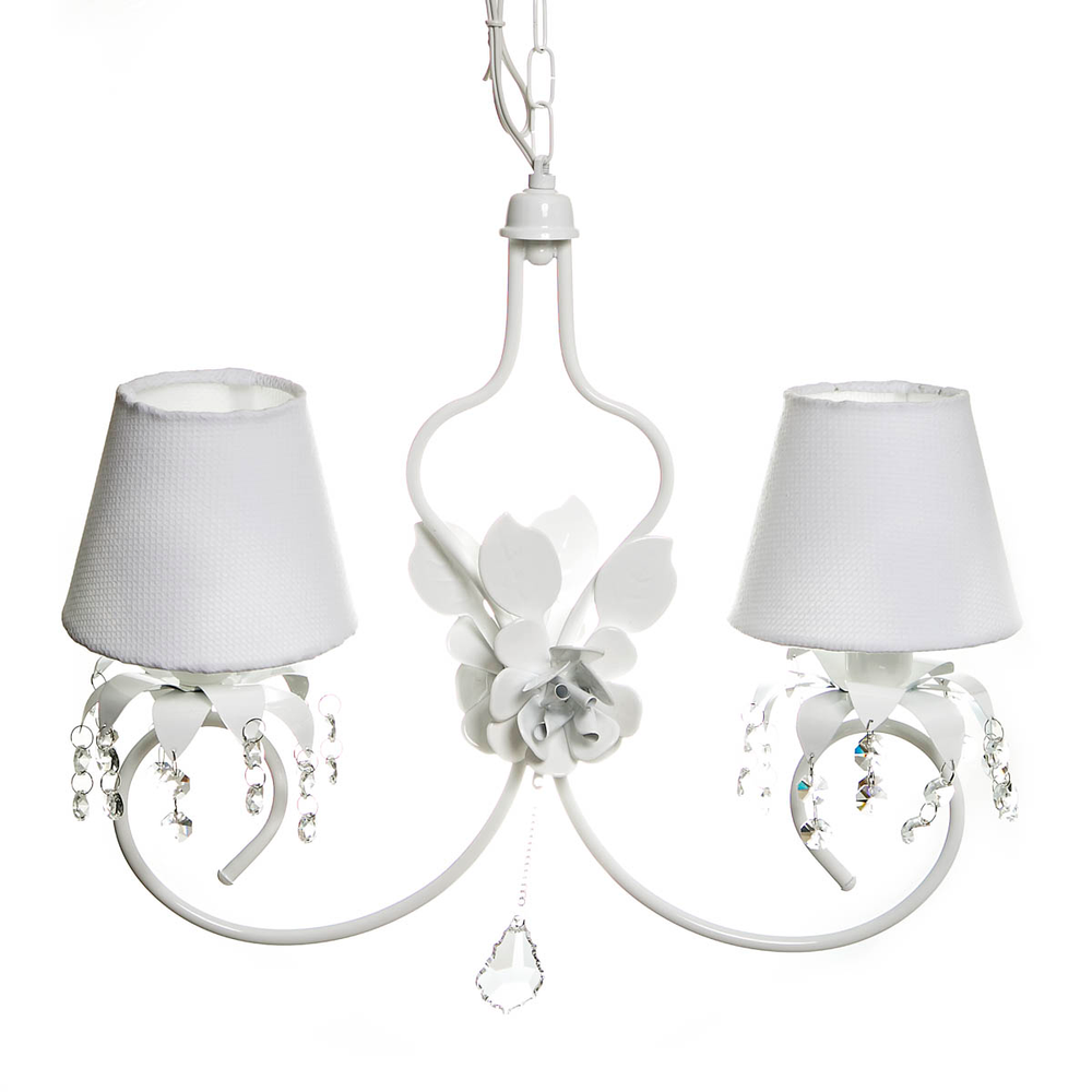 Lustre 2L Imperial Branco Quarto Bebê Infantil Menina Menino Lustre 2L Imperial Branco Quarto Bebê Infantil Menina Menino