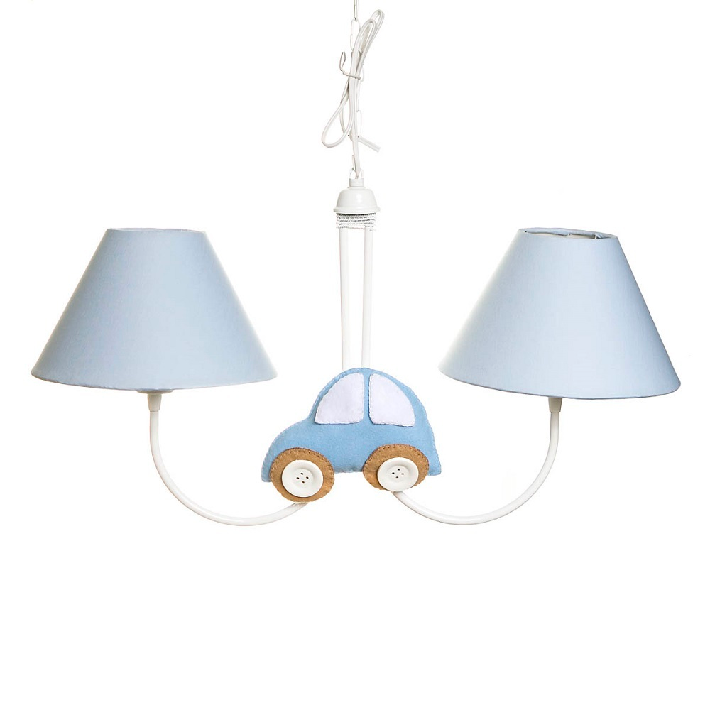Lustre 2L Simples Com 2 Carrinhos Quarto Bebê Infantil Lustre 2L Simples Com 2 Carrinhos Quarto Bebê Infantil