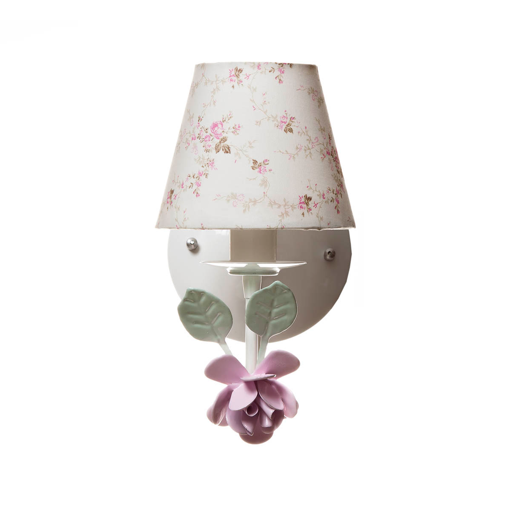 Arandela 1 Lâmpada Flor G Rosa Quarto Bebê Infantil - Bivolt Arandela 1 Lâmpada Flor G Rosa Quarto Bebê Infantil - Bivolt