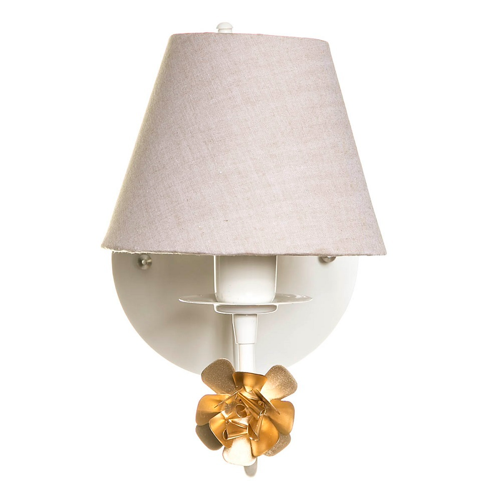 Arandela 1 Lâmpada Flor Dourada Quarto Bebê Infantil - Bivolt Arandela 1 Lâmpada Flor Dourada Quarto Bebê Infantil - Bivolt