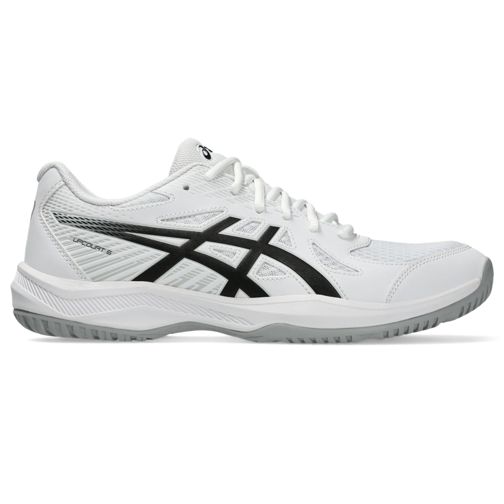 Tênis ASICS Upcourt 6 - Masculino - Branco/Preto Tênis ASICS Upcourt 6 - Masculino - Branco/Preto