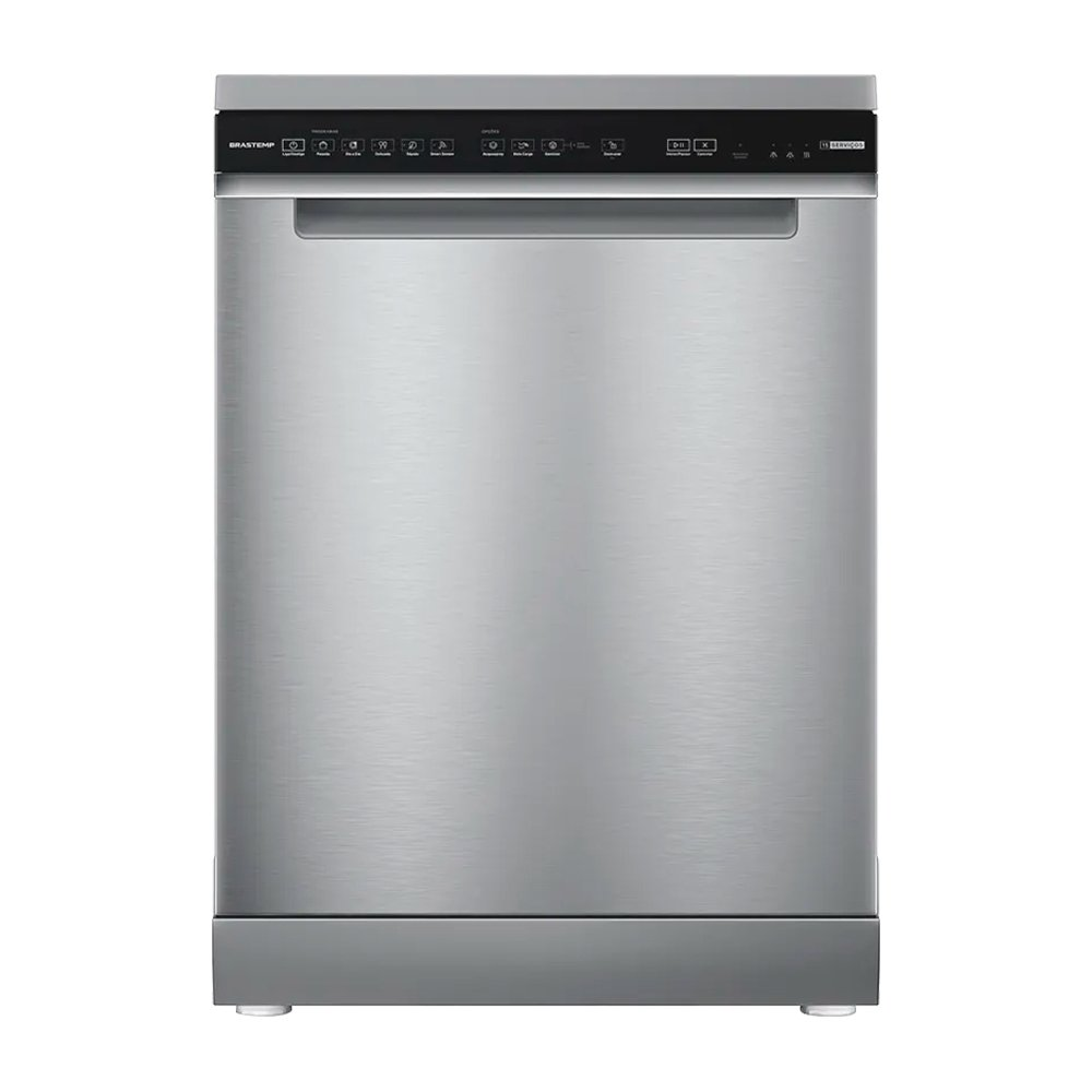 Lava-Louças Brastemp 15 Serviços BLF61AR - 5 Programações, Inox Lava-Louças Brastemp 15 Serviços BLF61AR - 5 Programações, Inox