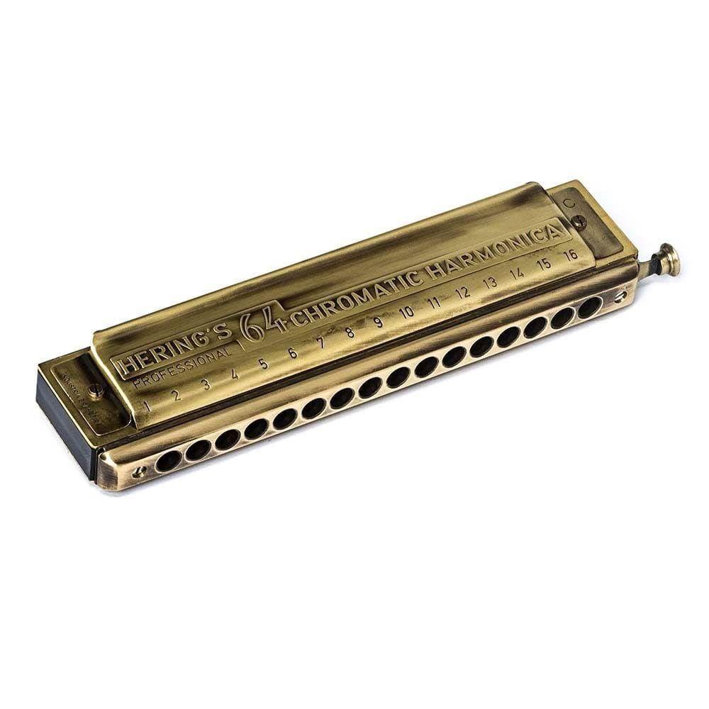 Gaita De Boca Hering Cromática Ouro Velho 5264 Dó Gaita De Boca Hering Cromática Ouro Velho 5264 Dó