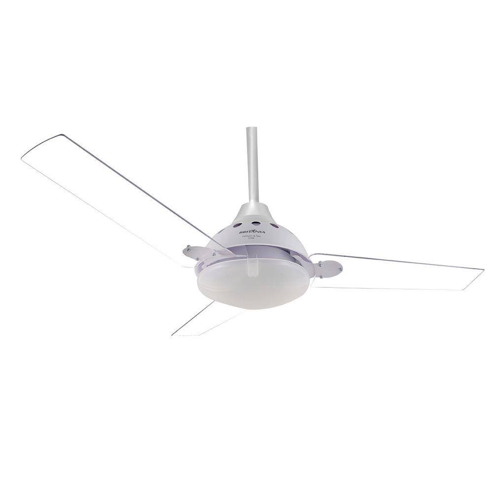 Ventilador Britânia de Teto e Luminária Cristal BVT05B - 220V Ventilador Britânia de Teto e Luminária Cristal BVT05B - 220V