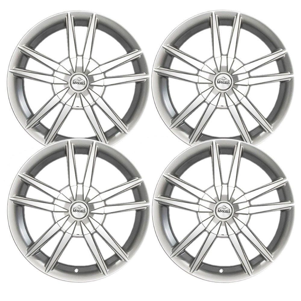 Jogo com 4 Rodas Mangels Nitrus aro 17" furação 5X100 acabamento hiper prata tala 7 Jogo com 4 Rodas Mangels Nitrus aro 17" furação 5X100 acabamento hiper prata tala 7