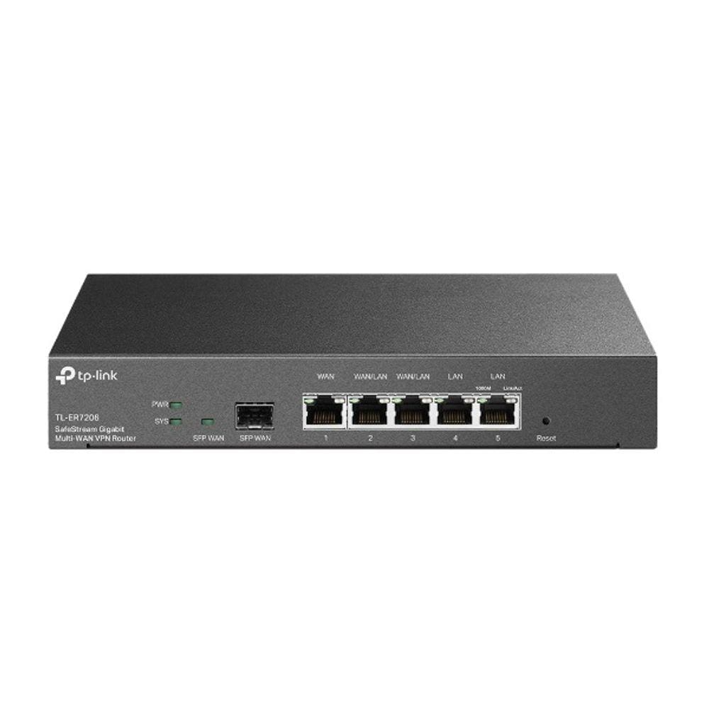 Roteador TP-Link Banda Larga TL-ER7206 Gigabit Omada Multi-WAN VPN SafeStream Roteador TP-Link Banda Larga TL-ER7206 Gigabit Omada Multi-WAN VPN SafeStream