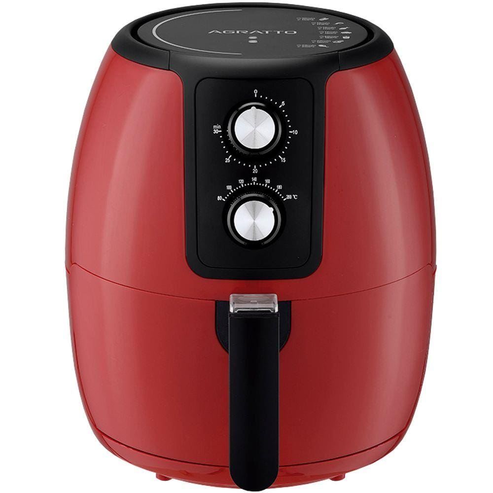 Fritadeira AirFryer Elétrica Sem Óleo Panela 3,6 Litros 1400W Timer Vermelha Agratto Supremma Fesv - 110V Fritadeira AirFryer Elétrica Sem Óleo Panela 3,6 Litros 1400W Timer Vermelha Agratto Supremma Fesv - 110V