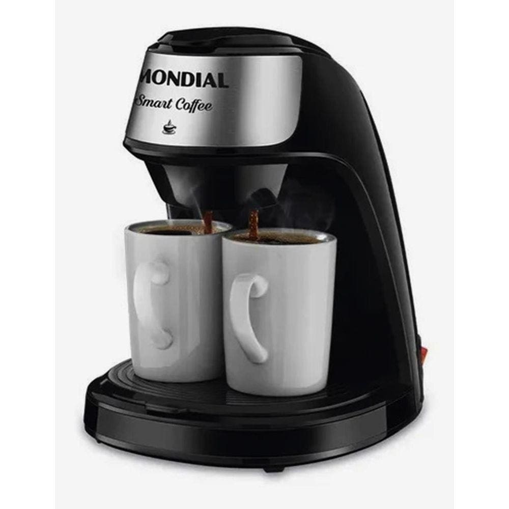 Cafeteira Elétrica Mondial Smart + 2 Xicaras De 250Ml C42 - Preto Cafeteira Elétrica Mondial Smart + 2 Xicaras De 250Ml C42 - Preto