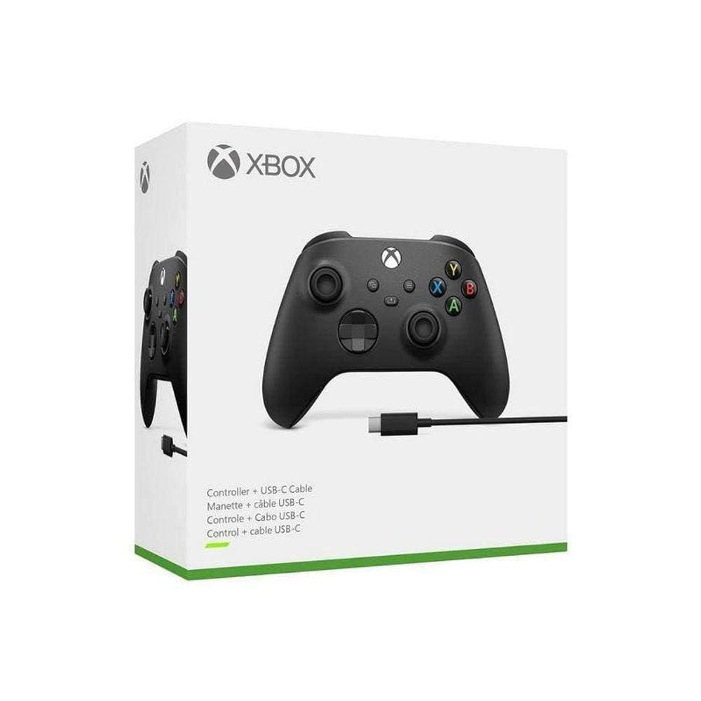Controle Xbox S/ Fio + Cabo Usb-C - Xbox Series X/S One E Pc Controle Xbox S/ Fio + Cabo Usb-C - Xbox Series X/S One E Pc