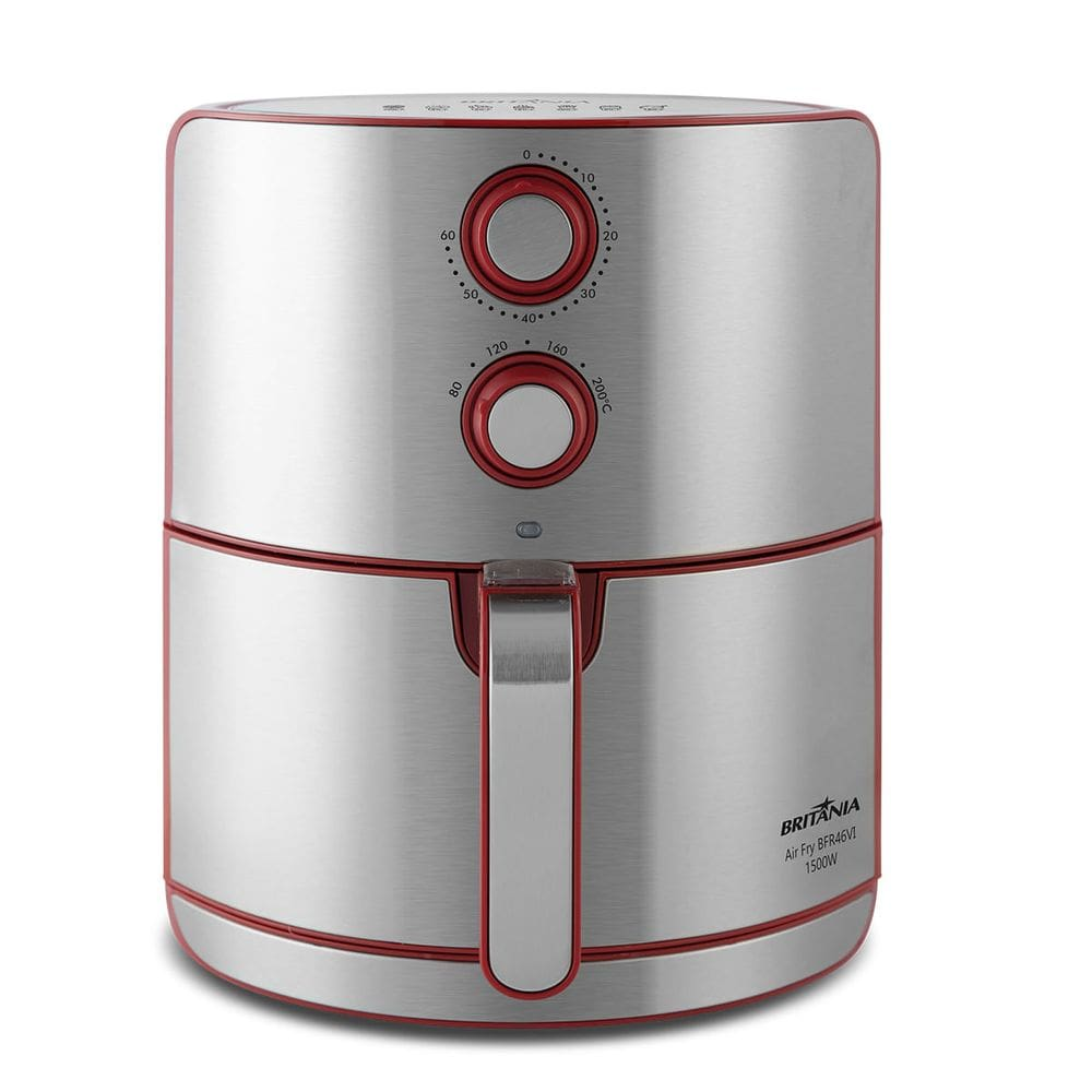 Fritadeira Air Fryer Britânia BFR46VI Antiaderente 4,6L 1500W - 110V Fritadeira Air Fryer Britânia BFR46VI Antiaderente 4,6L 1500W - 110V