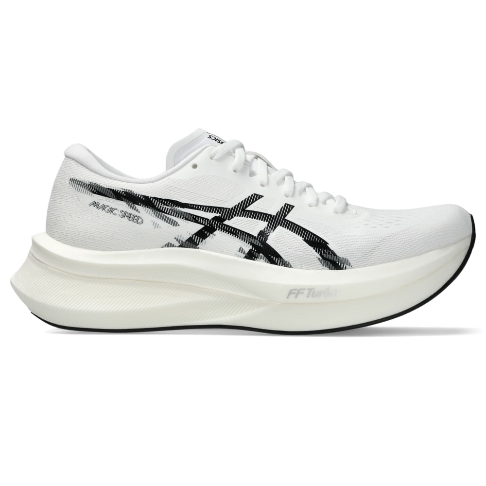 Tênis ASICS Magic Speed 4 - Feminino - Branco/Preto Tênis ASICS Magic Speed 4 - Feminino - Branco/Preto