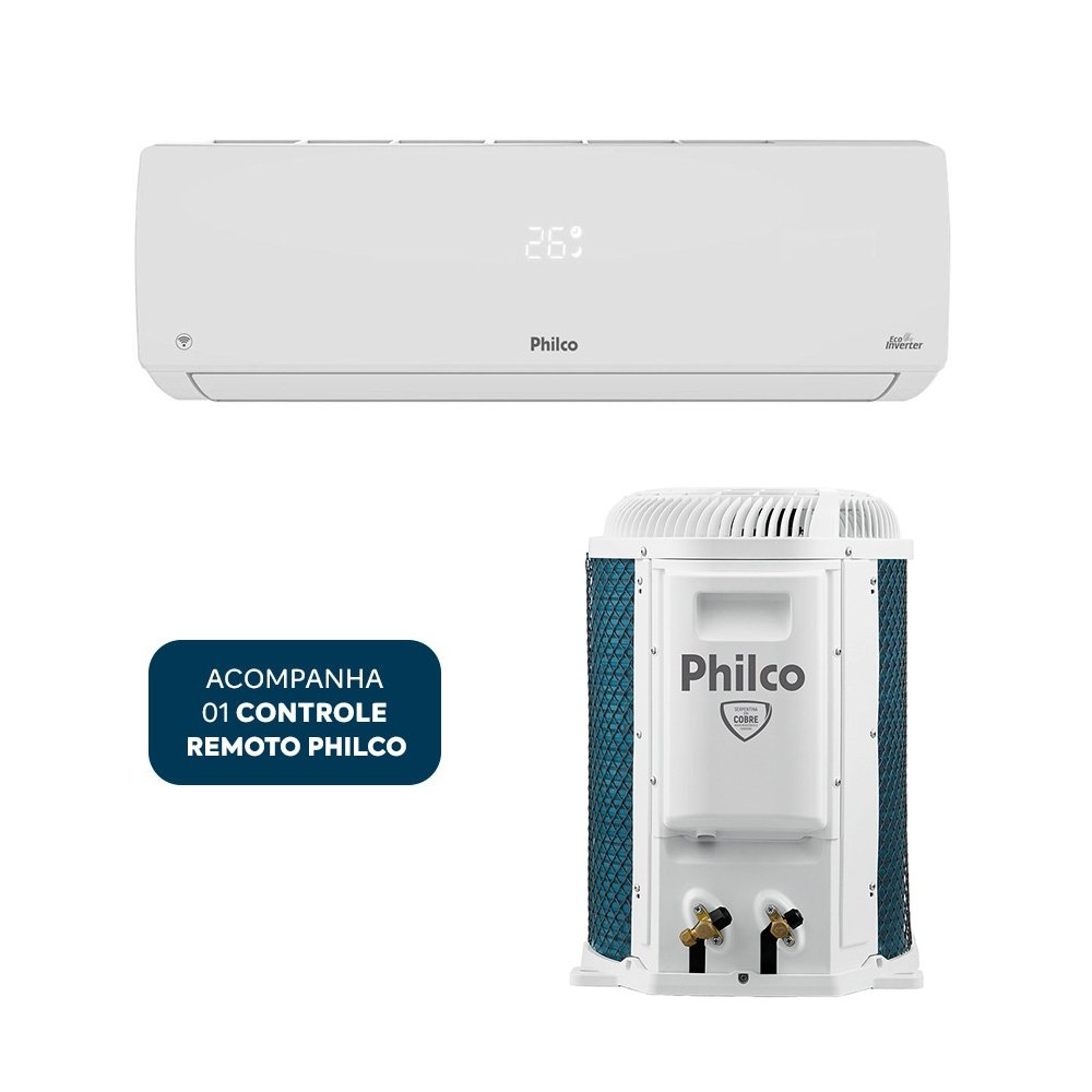 Ar Condicionado Split Hi Wall Inverter R-32 - Philco - 12000 Btus - Quente/frio - 220V Mon