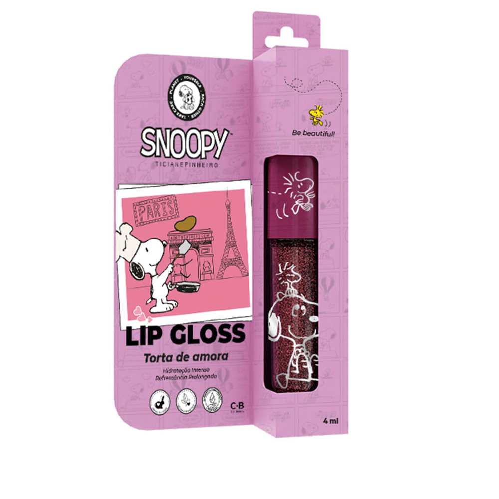 Lip gloss snoopy ticiane pinheiro torta de amora roxo Lip gloss snoopy ticiane pinheiro torta de amora roxo