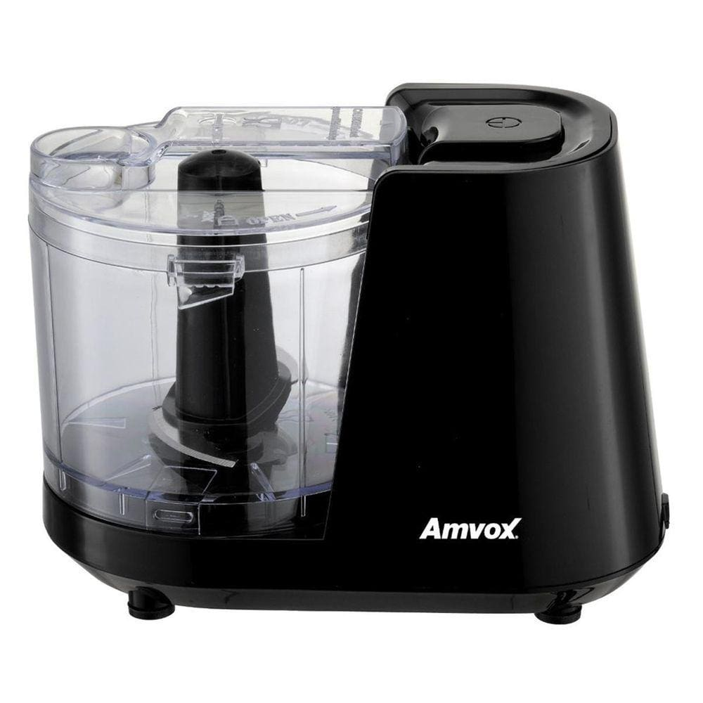 Mini Processador Amvox 100W 220V Multiprocessador - Preto - 220V Mini Processador Amvox 100W 220V Multiprocessador - Preto - 220V