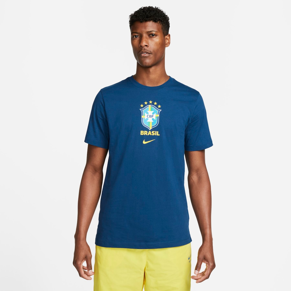 Camiseta Nike Brasil Crest Masculina Camiseta Nike Brasil Crest Masculina