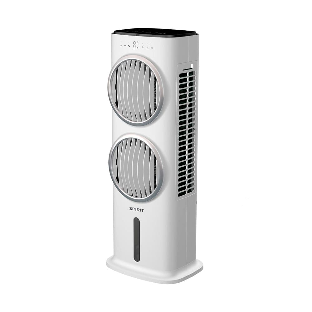 Climatizador de Ar Spirit Turbo 95cm, 90W com Controle Remoto, Display LED, Timer de até 9 horas, 10 Litros Branco - 110V Climatizador de Ar Spirit Turbo 95cm, 90W com Controle Remoto, Display LED, Timer de até 9 horas, 10 Litros Branco - 110V