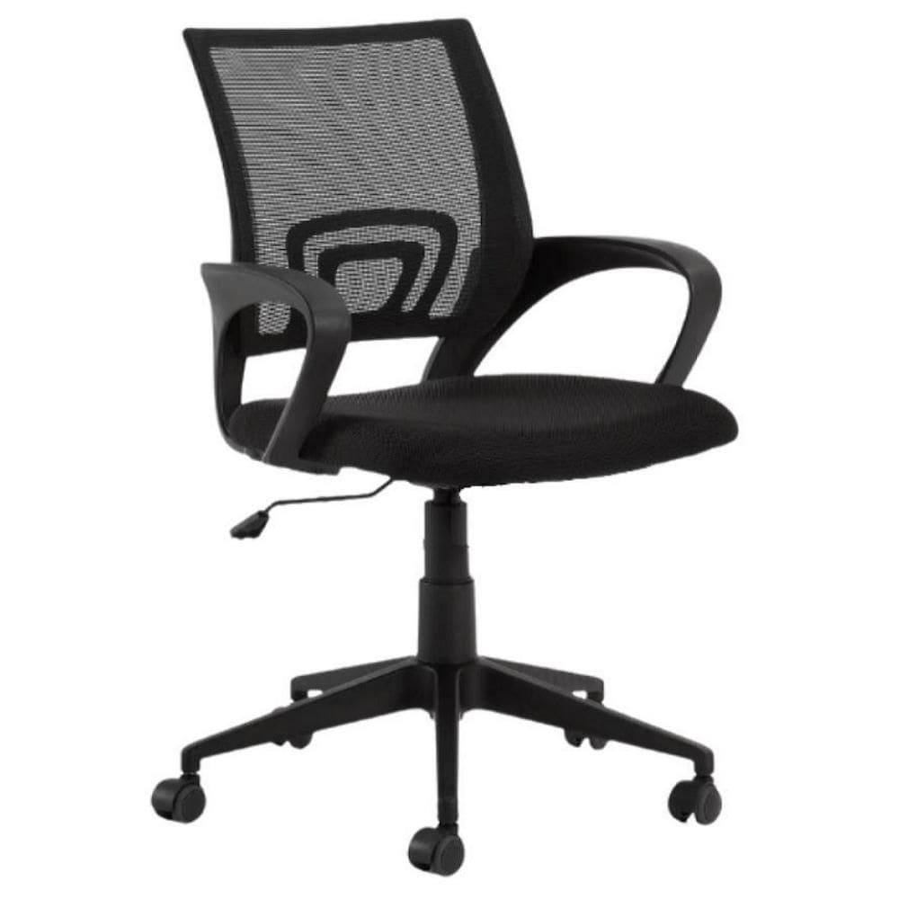 Cadeira de Escritório Secretária Base Preta com Rodinha Fortt Porto Preta - CSF01-P - Preto Cadeira de Escritório Secretária Base Preta com Rodinha Fortt Porto Preta - CSF01-P - Preto